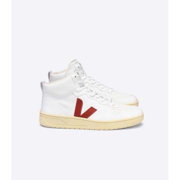 Veja V-10 CWL High Top Topanky Panske Biele | SK 285FDN